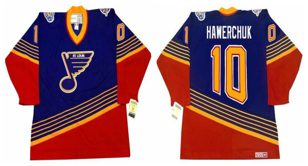 2019 Men St.Louis Blues 10 Hawerchuk blue CCM NHL jerseys